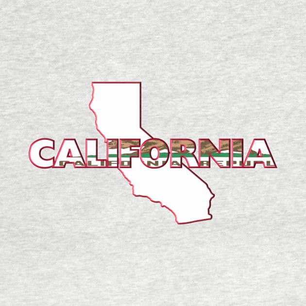 California Colored State Letters by m2inspiration